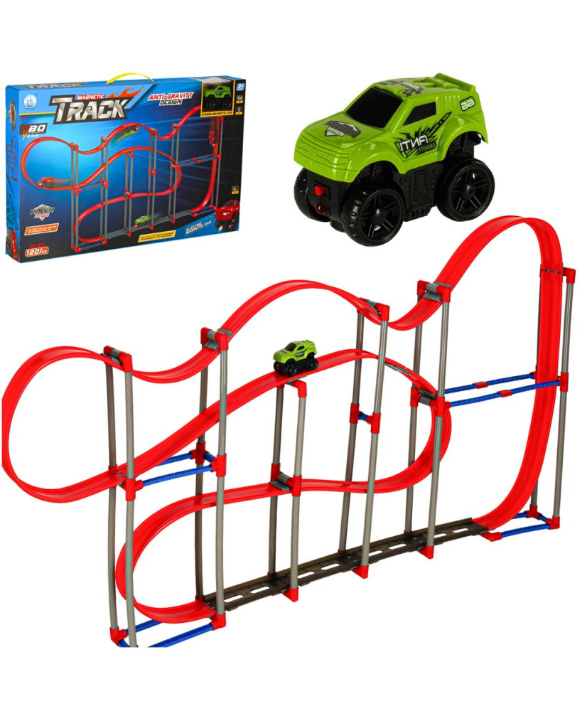 Anti-gravity car racing track 120 el.
