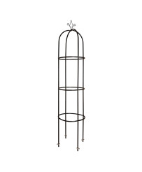 Garden pergola column pole bell stand for roses climbing flowers metal 195 cm