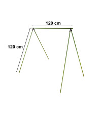 Tomato plant stake pole 120 cm 10 pcs