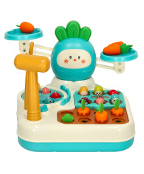 Cute carrots interactive toy 4in1 blue