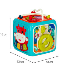 Educational cube interactive piano 6in1 Bibi-inn blue