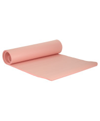 Mata do ćwiczeń jogi gimnastyczna treningowa fitness karimata gruba 1,5cm różowa + pokrowiec