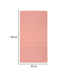Mata do ćwiczeń jogi gimnastyczna treningowa fitness karimata gruba 1,5cm różowa + pokrowiec