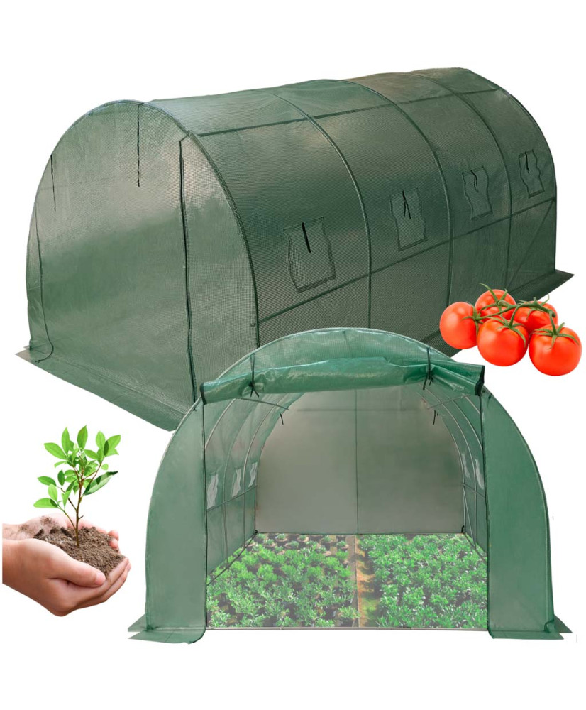Foil tunnel garden greenhouse for vegetables plants 4x3x2 m