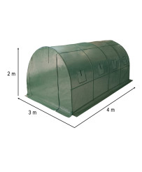 Foil tunnel garden greenhouse for vegetables plants 4x3x2 m