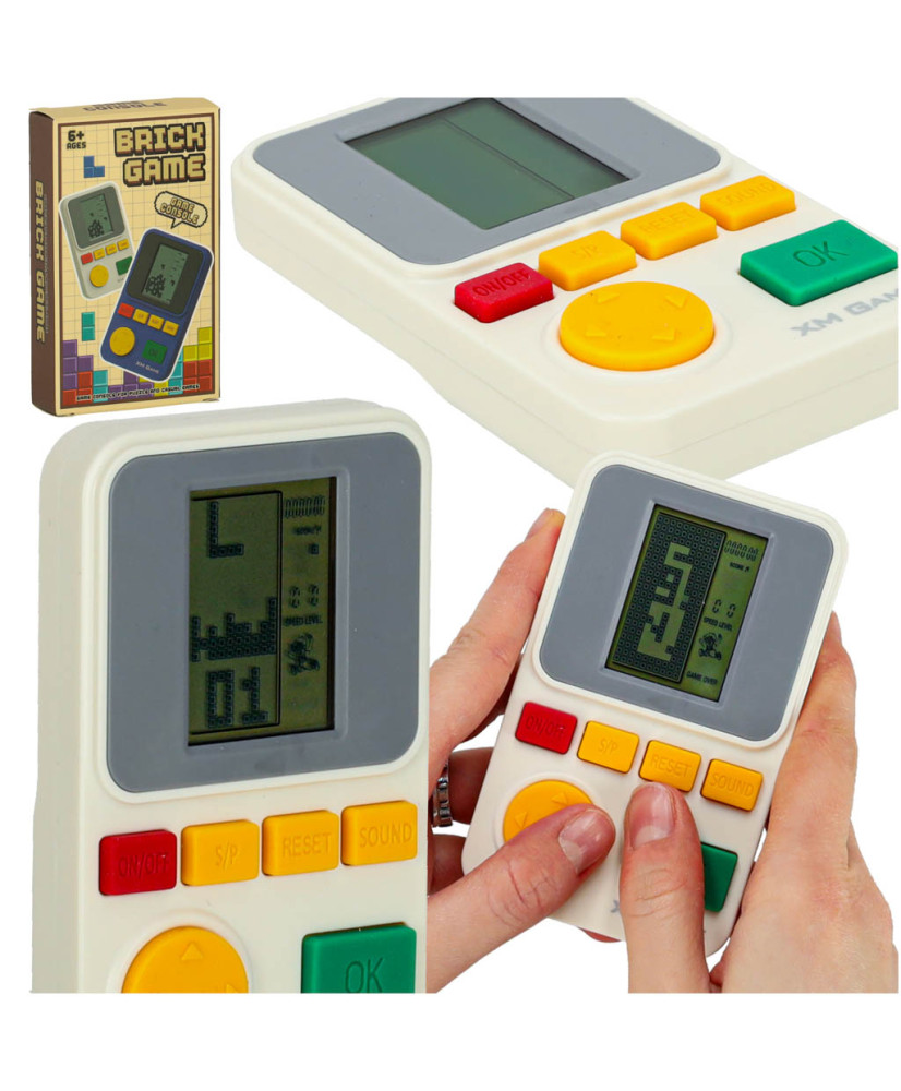 Electronic arcade game portable console white