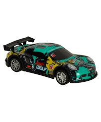 RC sports car blue and green