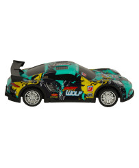 RC sports car blue and green