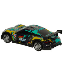 RC sports car blue and green
