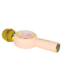 Wireless microphone for karaoke bunny pink