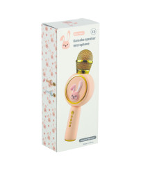 Wireless microphone for karaoke bunny pink