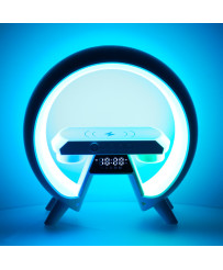 LED light with induction charger with radio