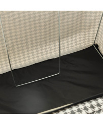 Bedding organizer for closet with rack white black 22L