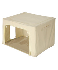 Bedding organizer bag with storage rack 100L