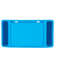 Laptop table with organizer blue