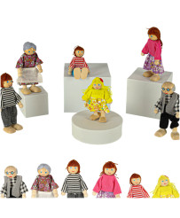 Dollhouse dolls family 6 el.