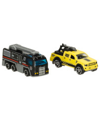 Gas station police parking lot set 54el