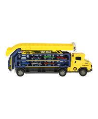 Caravan with racetrack slide 6el yellow