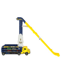 Caravan with racetrack slide 6el yellow