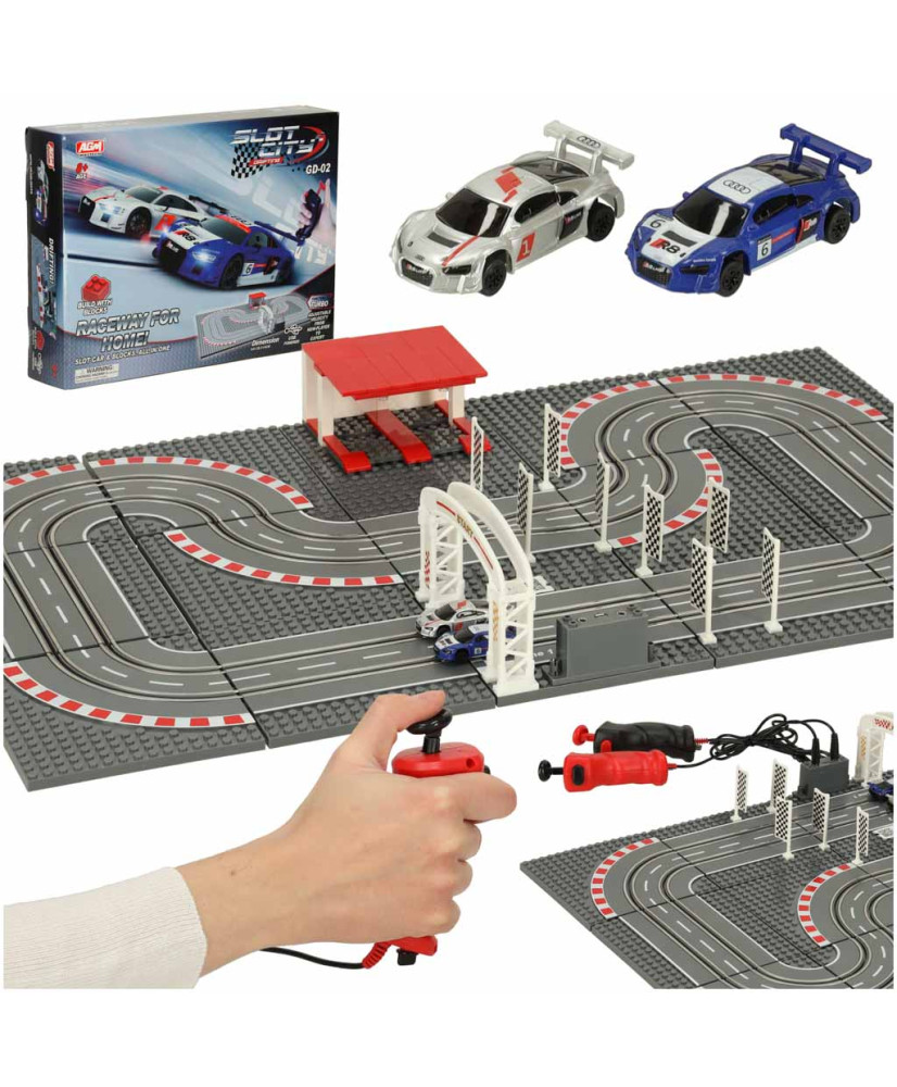 Police car racing track 64x38.5cm