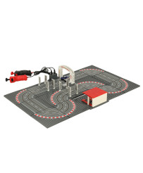 Police car racing track 64x38.5cm