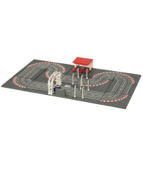 Police car racing track 64x38.5cm
