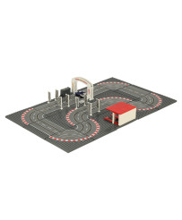 Police car racing track 64x38.5cm