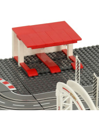Police car racing track 64x38.5cm