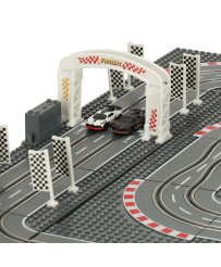 Police car racing track 64x64cm