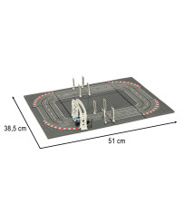 Police racing car track 51x38.5cm