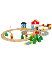 Wooden train train locomotive city 50 el