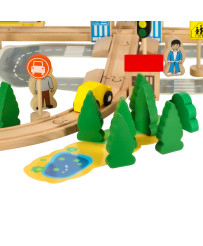 Wooden train train locomotive city 50 el