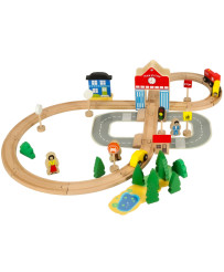 Wooden train train locomotive city 50 el