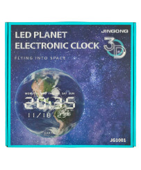 Price clock planet earth blue 32cm