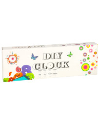 Sticker wall clock 12 digits color black