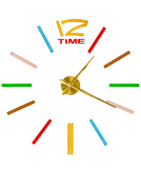 Sticker wall clock 1 digit...