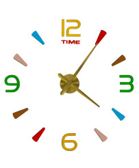 Sticker wall clock 4 digits...