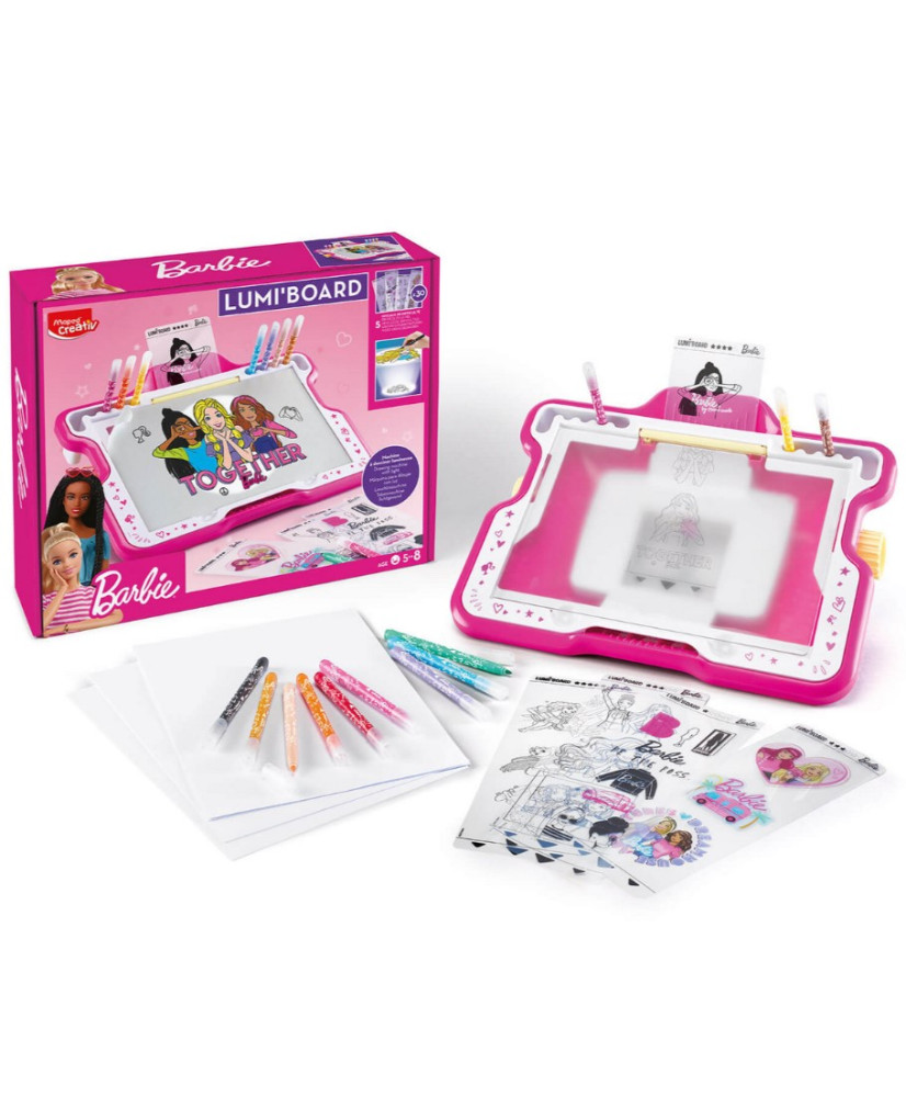 Barbie backlit creative board