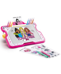 Barbie backlit creative board
