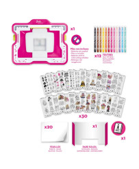 Barbie backlit creative board