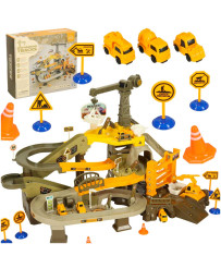 Auto racing track mine mining
