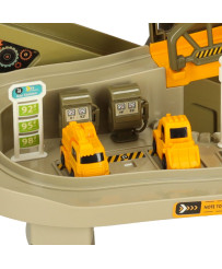 Auto racing track mine mining