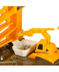 Auto racing track mine mining