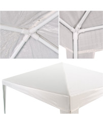 Tent garden party pavilion commercial gazebo white 3 x 3 m