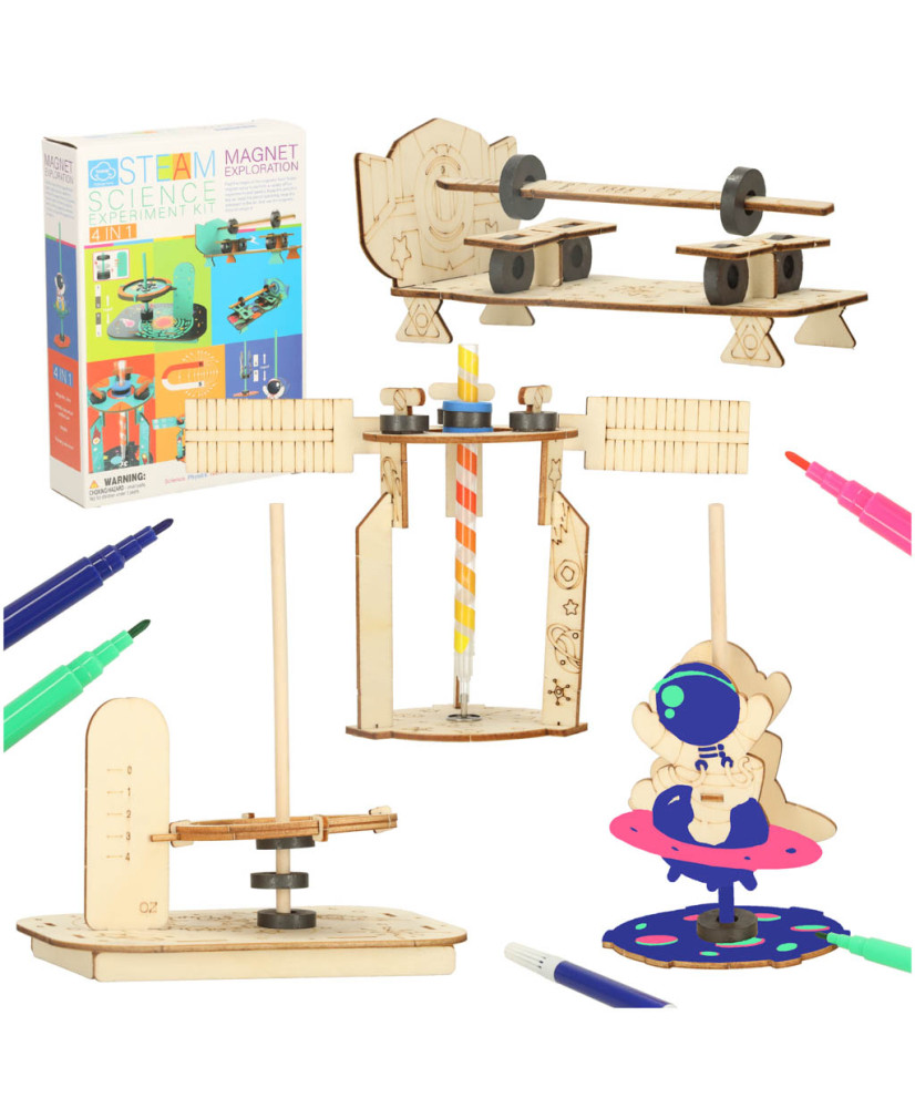 DIY science experiment kit magnetyc 4-in-1