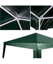 Tent garden party pavilion commercial gazebo green 2.5 x 2.5 m
