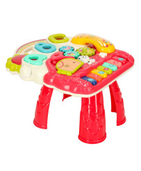 Pusher walker interactive educational table 4-in-1 red