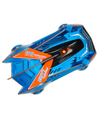 RC car laser controlled auto driving on the wall on laser blue