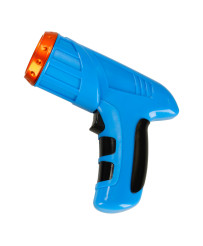 RC car laser controlled auto driving on the wall on laser blue