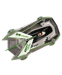 RC car laser-controlled car driving on the wall on laser gray